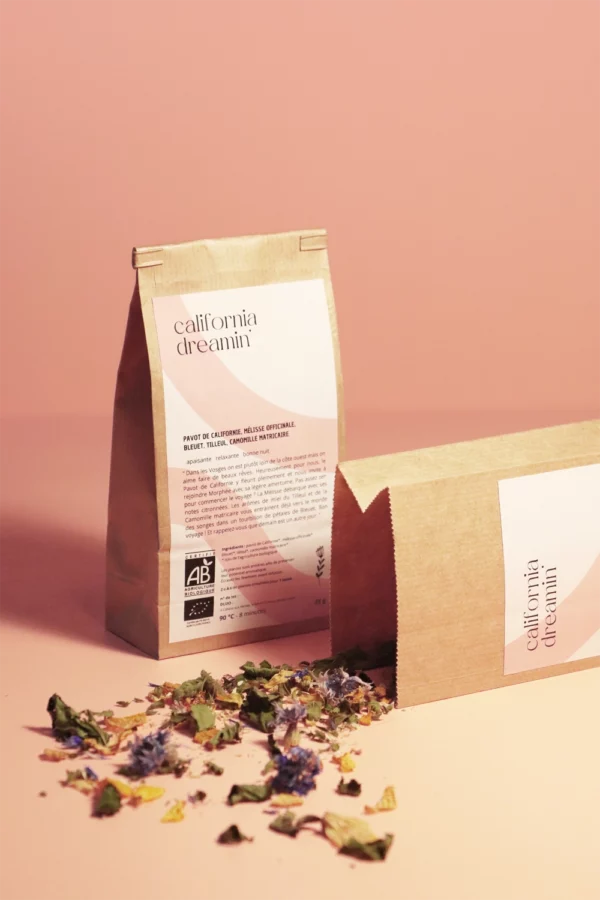 Tisane sommeil apaisante qui aide à s'endormir, une infusion certifiée agriculture biologique