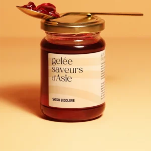 Gelée au shiso bicolore, parfaite en sucré salé, certifiée agriculture biologique
