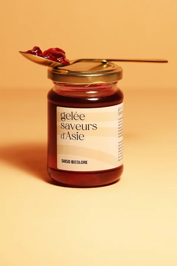 Gelée au shiso bicolore, parfaite en sucré salé, certifiée agriculture biologique