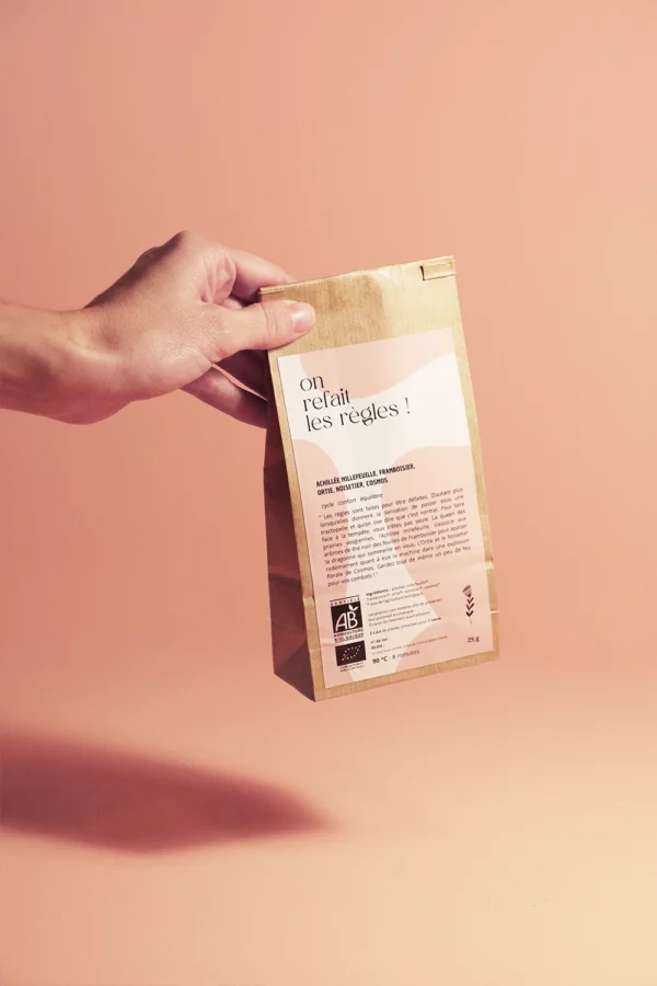Tisane qui aide à soulager les douleurs de règle, une infusion certifiée agriculture biologique