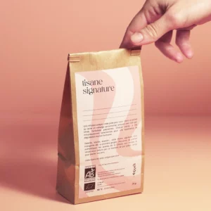 Tisane signature sur mesure, idée cadeau originale et personnalisée, une infusion certifiée agriculture biologique