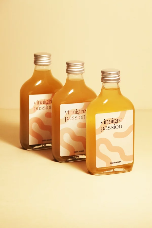 Vinaigre macéré à la tagète passion certifié agriculture biologique
